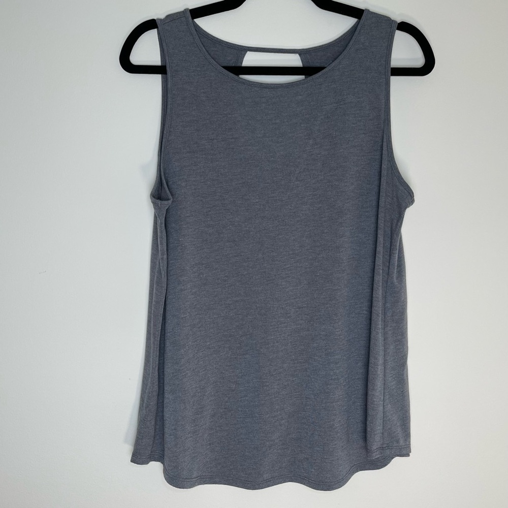 St. John’s Bay Active | Petite Gray Sleeveless Athletic Top | PL - Picture 1 of 5